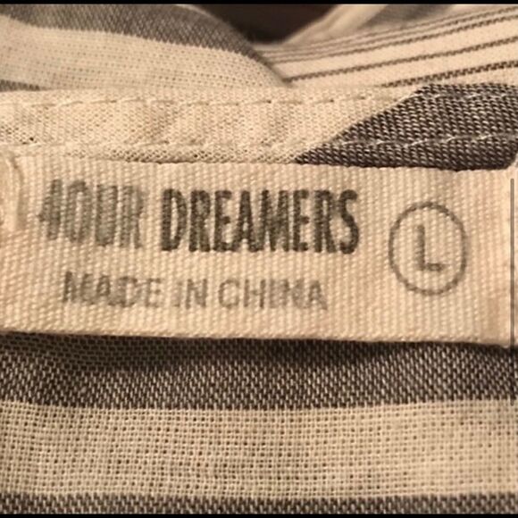 New! 4Our Dreamers Sleeveless Peplum Top Sz L - Picture 3 of 6